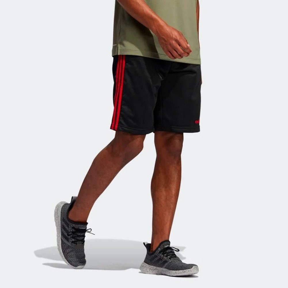 Adidas Climacool Dazzle Shorts Black Red Stripes Mens L 3-Stripes Mesh Gusset 10